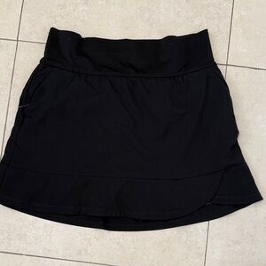 Adidas Black Athletic Tennis Skirt/Skort/Short with pockets